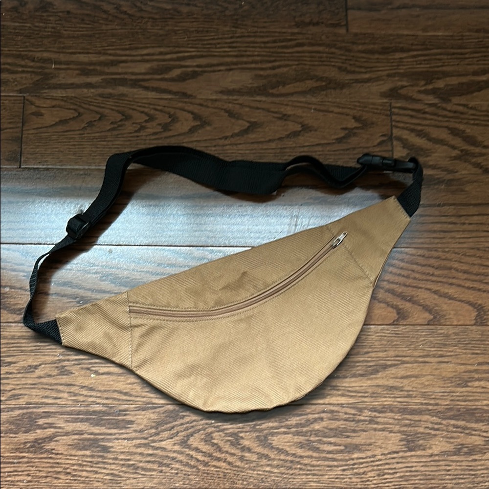 Brown Mini Bag with Durable Canvas and Minimalist Design